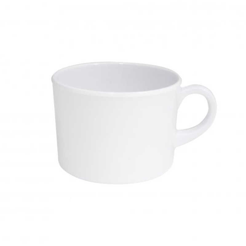 Coffee-Tea Cup - 250mL, White: Pack of 6
