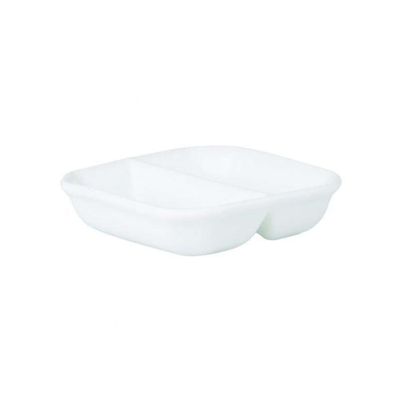 2-Compartment Sauce-Spice Dish - 90mm, Chelsea: Pack of 24