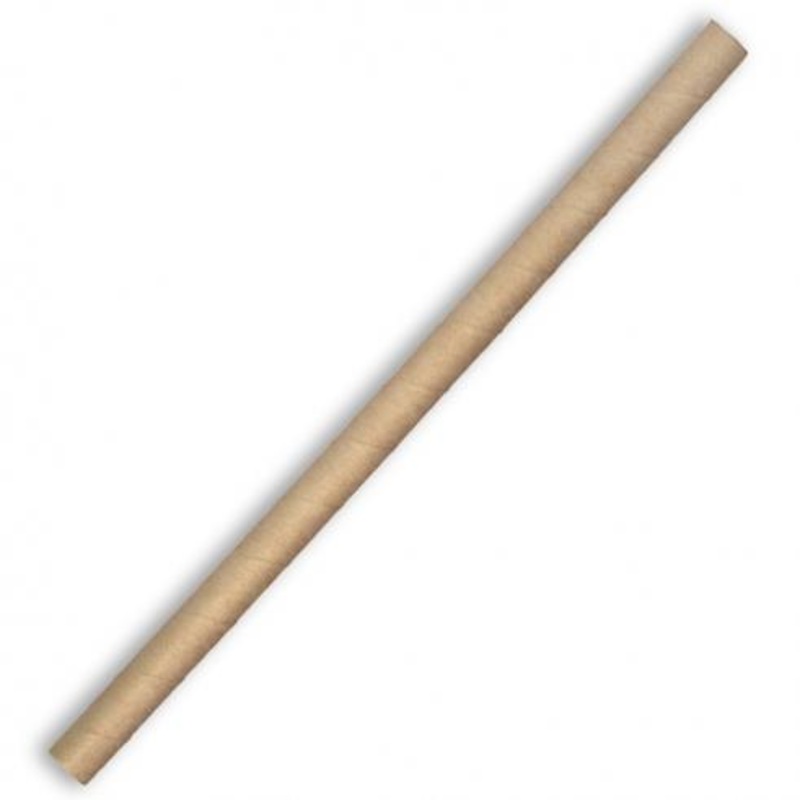 10mm jumbo paper straw - kraft - Pack of 100