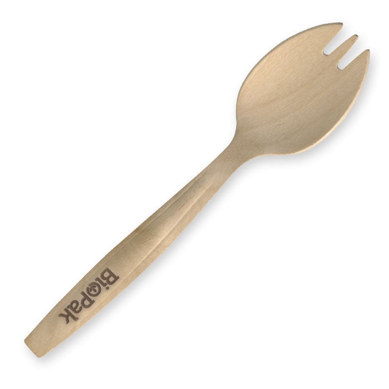 16cm spork - FSC 100% - wood - Carton of 2000 units