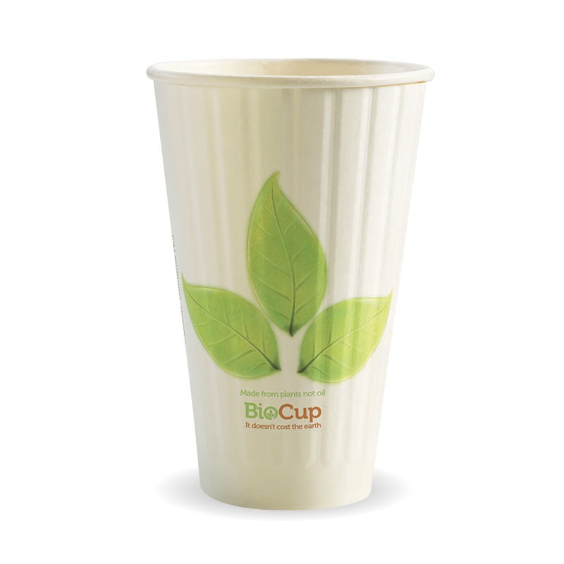 460ml (16oz) cup (fits large lids) - leaf - Carton of 600 units