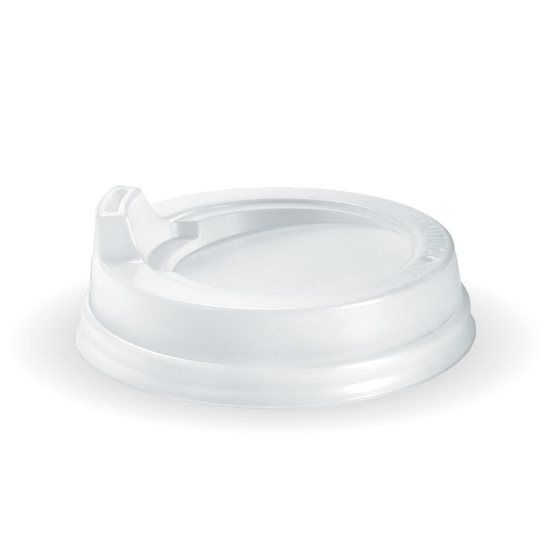 80mm PS small sipper lid - fits all 80mm cups - white - Carton of 1000 units