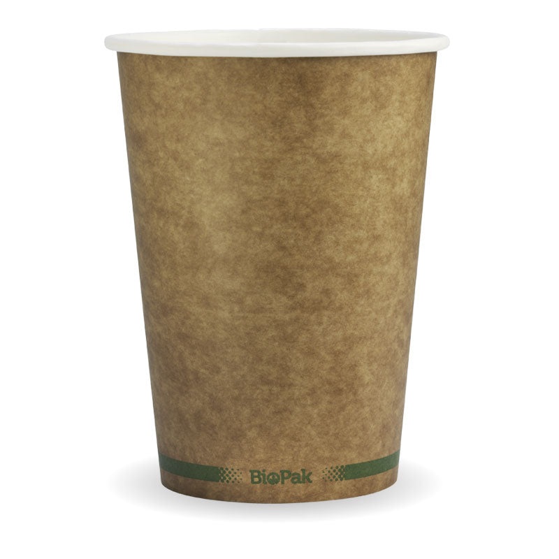 950ml (32oz) bowl - printed kraft-look green stripe - Carton of 500 units