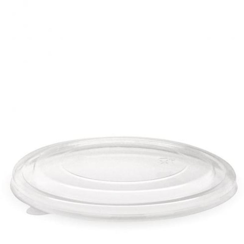 1,300ml Kraft BioBowl PLA lid - clear - Carton of 200 units