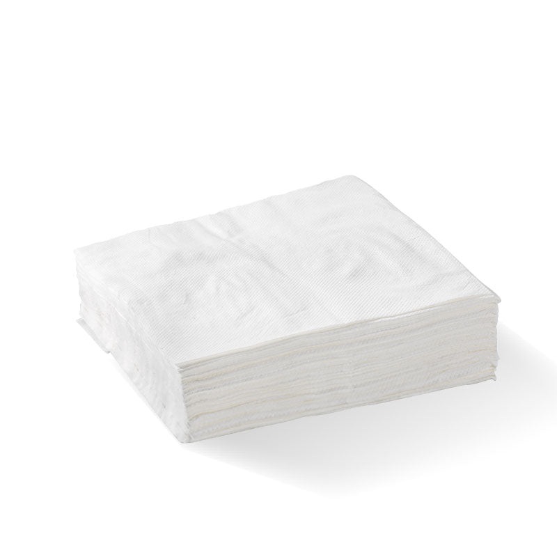 1-ply 1/4 fold lunch napkin - FSC Mix - white - Carton of 3000 units