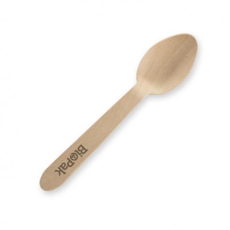 10cm coated tea spoon - FSC 100% - wood - Carton of 2000 units