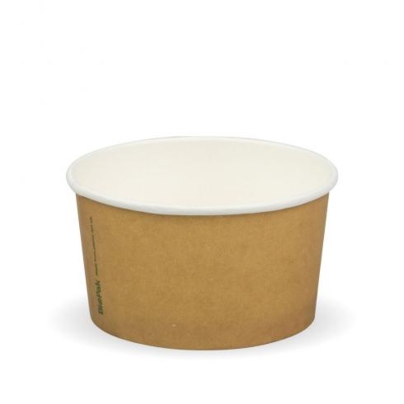 150ml (5oz) Ice Cream BioCup - printed kraft-look - Carton of 1000 units