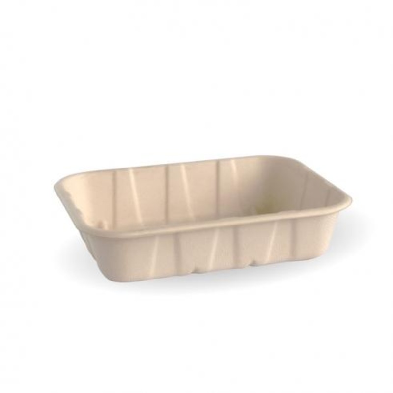 182x137x41mm (500g) produce trays - natural - Carton of 500 units