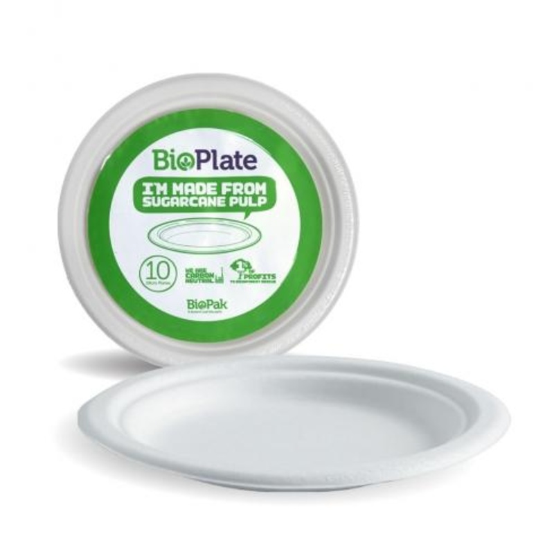 18cm plates - 10pk - white - Carton of 170 units