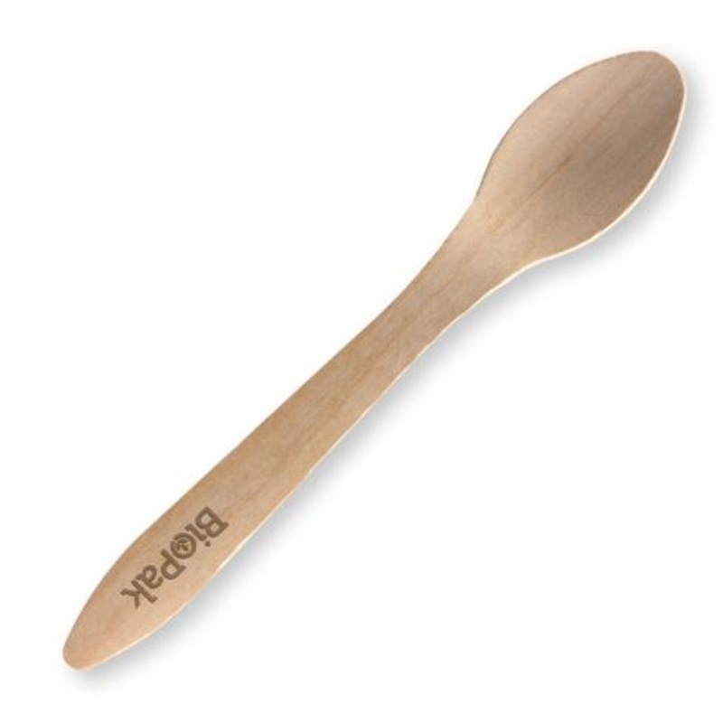 19cm coated spoon - FSC 100% - wood: Pack of 1