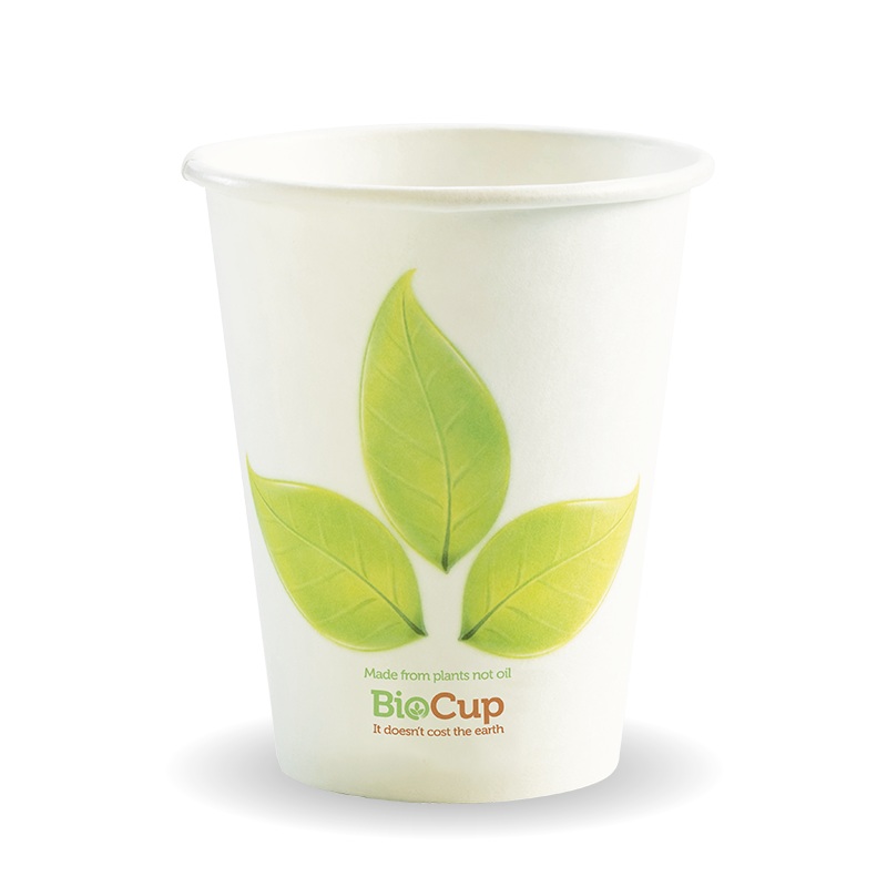 280ml (8oz) cup (fits small lids) - leaf - Carton of 1000 units