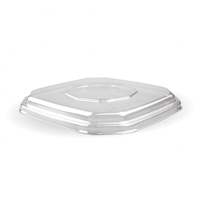 500 and 750ml Octa Base RPET lid - Clear - Carton of 400 units