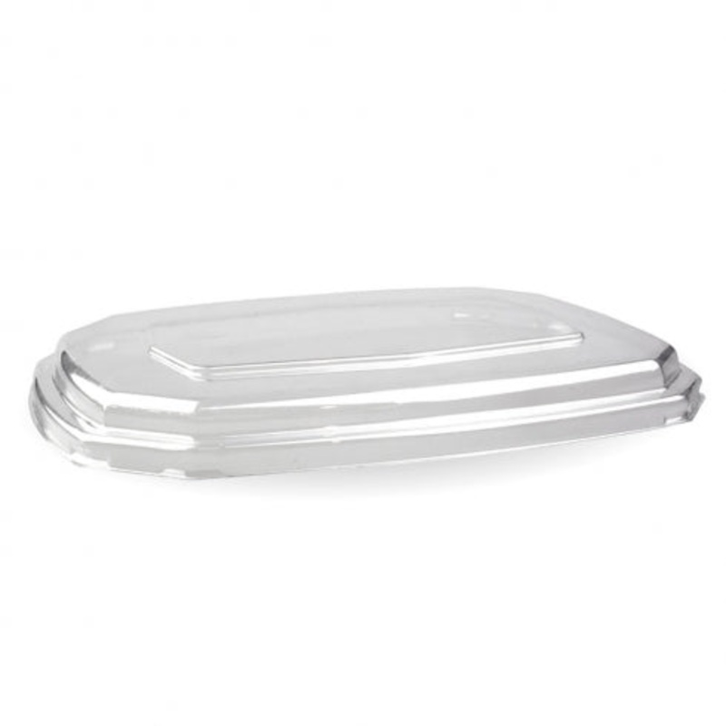 600 and 950ml Octa Base PET lid - Clear - Carton of 400 units