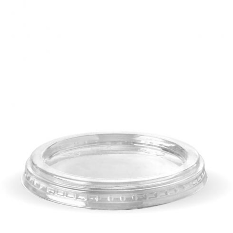 60ml sauce and 150-280ml cup flat lid - clear - Carton of 1000 units
