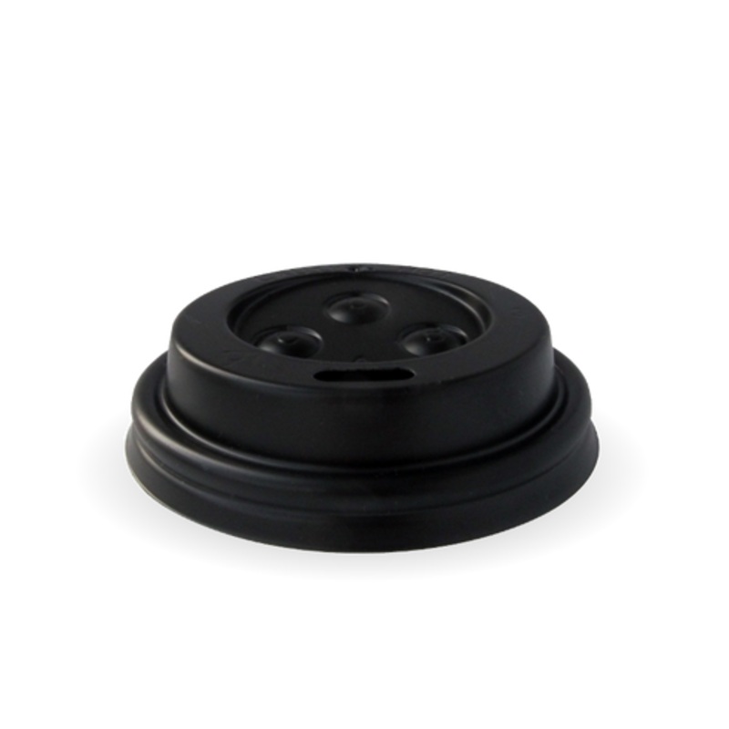 63mm PS sipper lid - fits 63mm cups - black - Carton of 1000 units