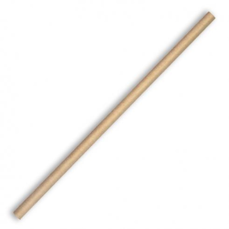 6mm regular paper straw - kraft - Carton of 2,500 units