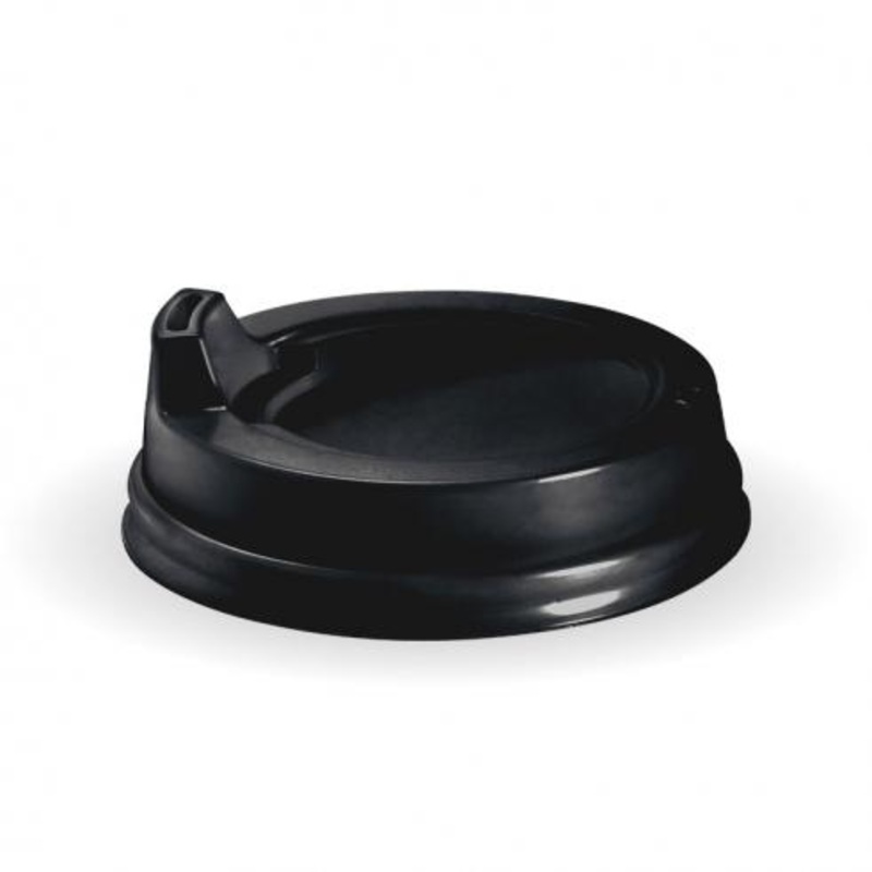 80mm PS small sipper lid - fits all 80mm cups - black - Carton of 1000 units