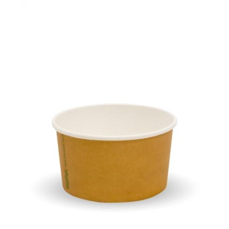 90ml (3oz) Ice Cream BioCup - printed kraft-look - Carton of 1000 units