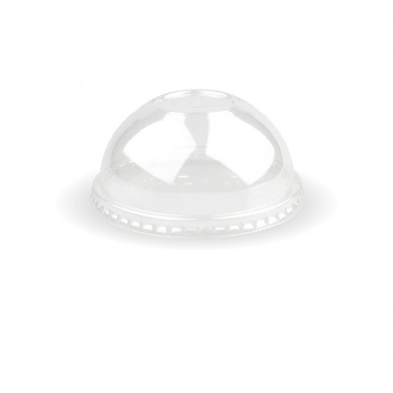 90mm PET Dome lid - straw slot - fits all 90mm cups - clear - Carton of 1000 units
