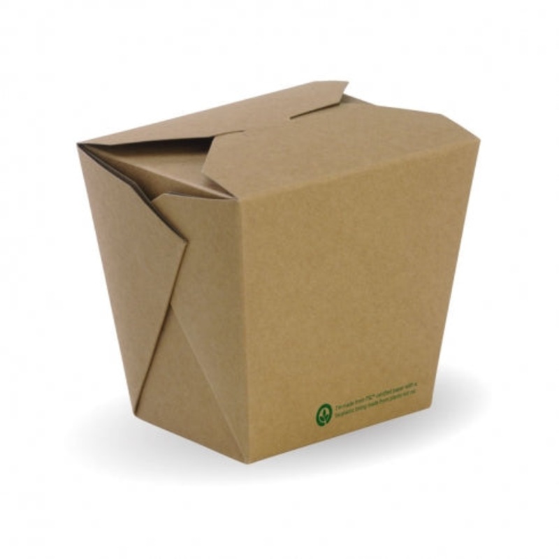 960ml (32oz) noodle box - FSC Mix - printed kraft-look - Carton of 500 units