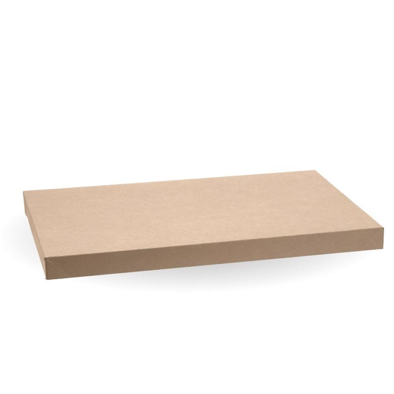 BioBoard Catering Tray Paper Lid - Large - FSC Mix - kraft - Carton of 50 units