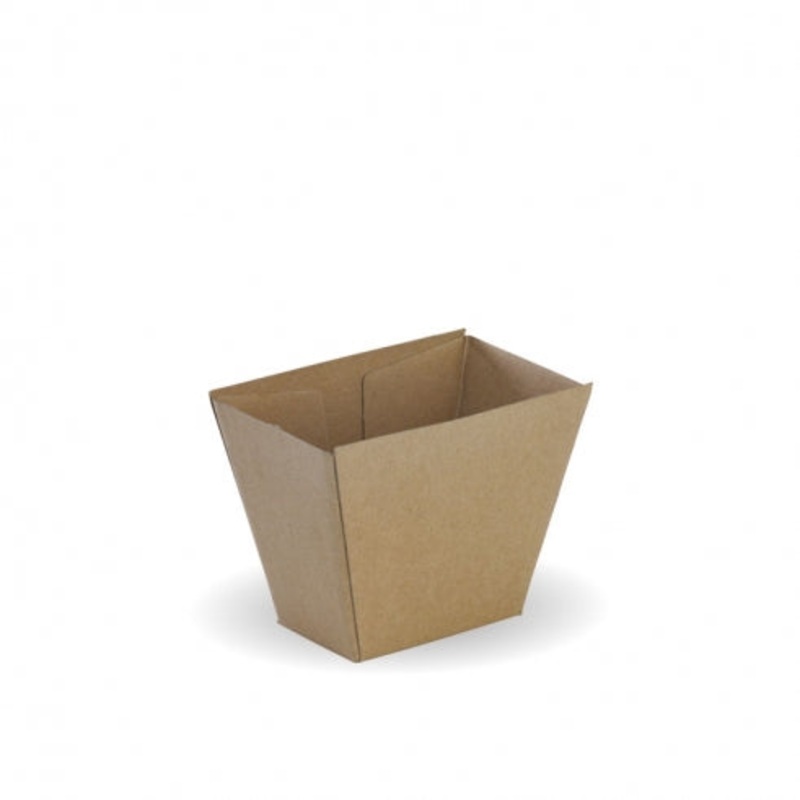 Chip box - 70 x 45 x 90mm - FSC Mix - kraft - Carton of 500 units