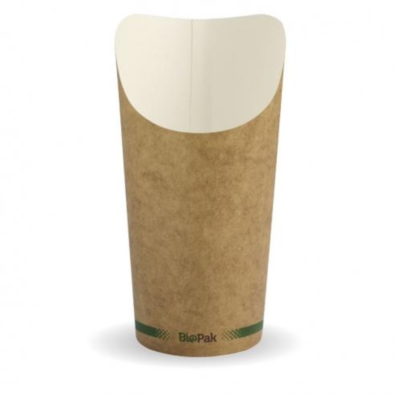 Large chip cup - Kraft - Carton of 500 units