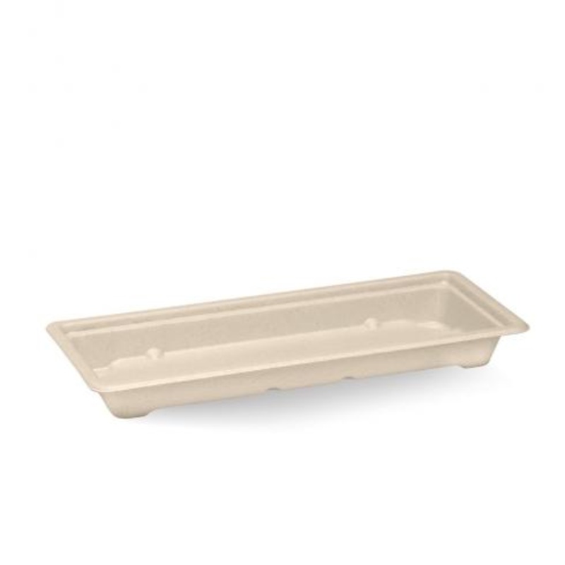 Long sushi tray - natural - Carton of 600 units