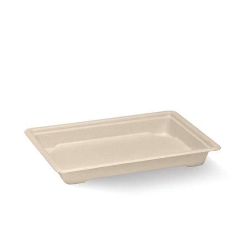 Medium sushi tray - natural - Carton of 600 units