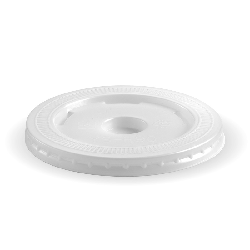 PS Lid with x-Slot - Opaque, to fit Cold Paper Cups (Box of 2000): Pack of 1