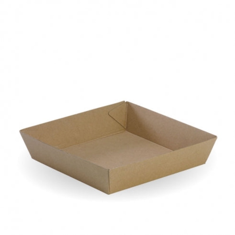 Tray #2 -178 x 178 x 45mm - FSC Mix - kraft - Carton of 240 units
