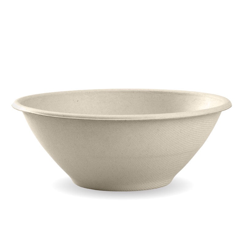1,180ml (40oz) Bio-bowl - Natural - Carton of 400 units