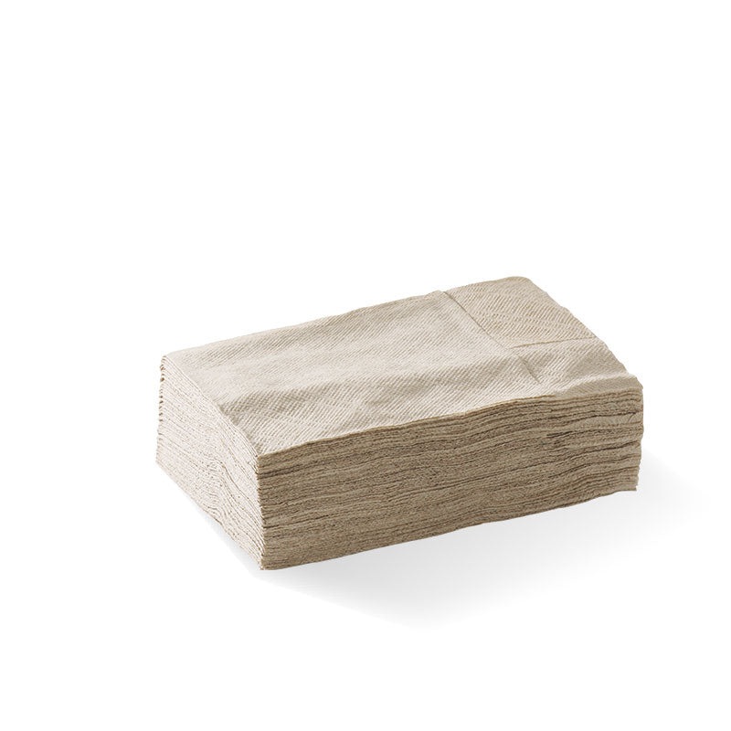 1-ply compact dispenser napkin (D Fold) - FSC Mix - natural - Carton of 5000 units