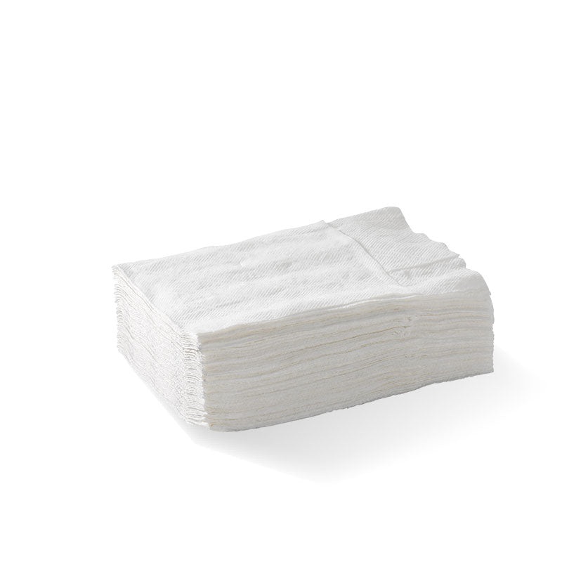 1-ply compact dispenser napkin (D Fold) - FSC Mix - white - Carton of 5000 units