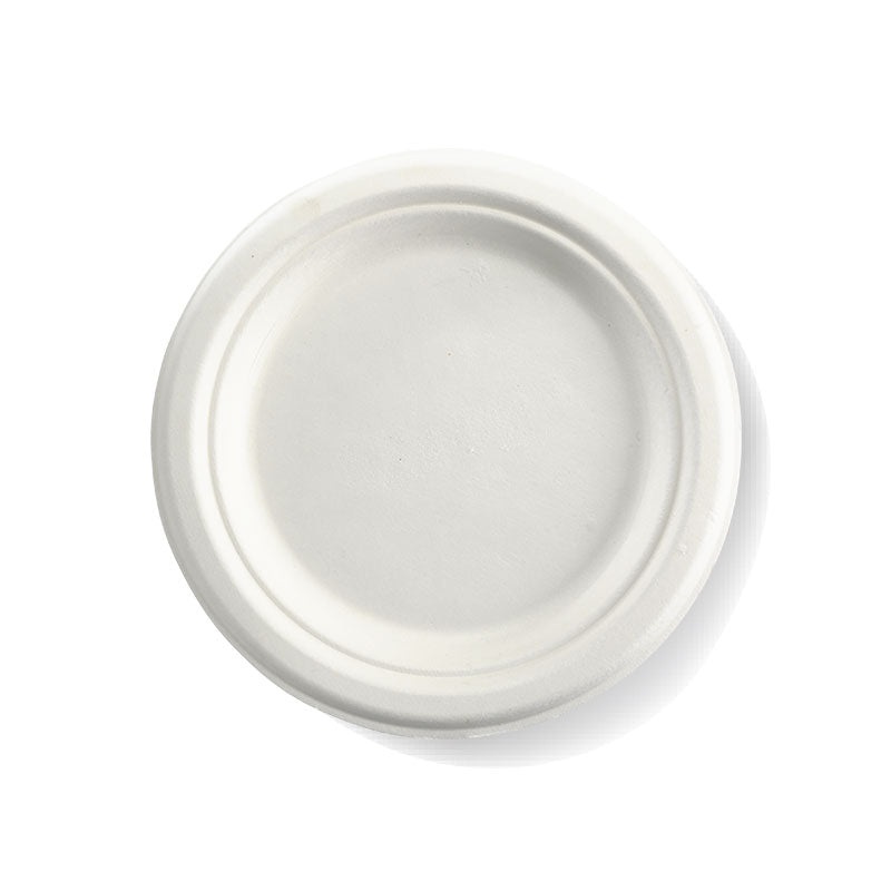 18cm (7") round plate - white - Carton of 1000 units