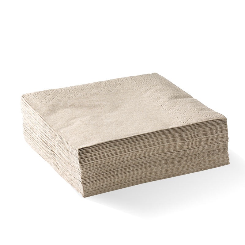 2-ply 1/4 fold corner embossed dinner napkin - FSC Mix - natural - Carton of 1000 units