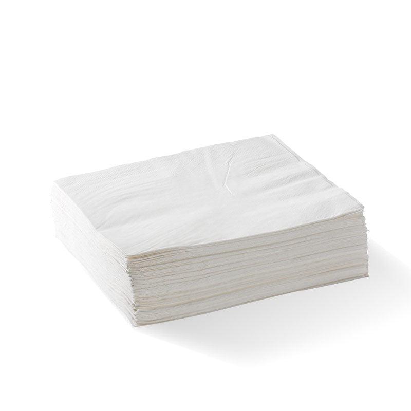 2-ply 1/4 fold lunch napkin - FSC Mix - white - Carton of 2,000 units