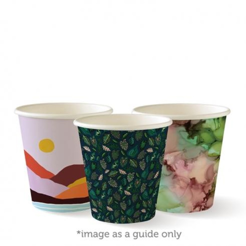 230ml (6oz) cup (fits small lids) - art series - Carton of 1000 units