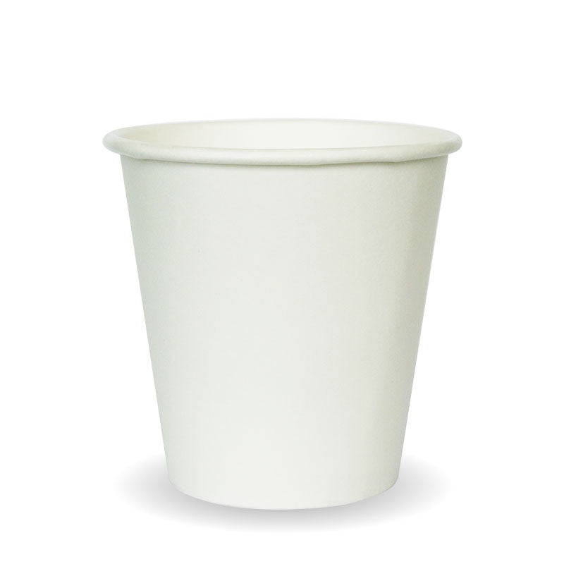 230ml (6oz) cup (fits small lids) - white - Carton of 1,000 units.