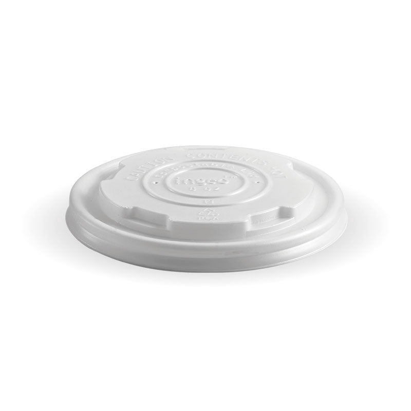 250ml Bowl PLA lid - Opaque - Carton of 1,000 units