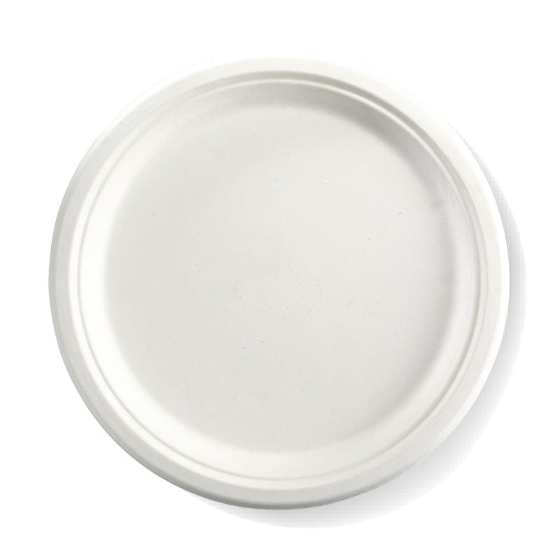 25cm (10") round plate - white - Carton of 500 units