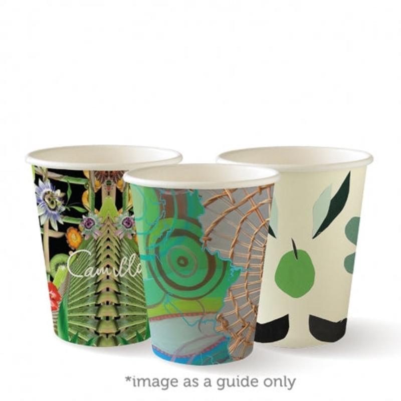 280ml / 8oz (80mm) Art Series Single Wall BioCup - art series - Carton of 1,000 units