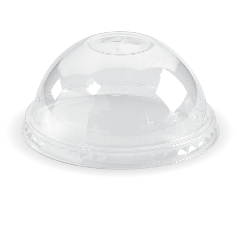 300-700ml cup dome lid with x-slot - clear - Carton of 1000 units