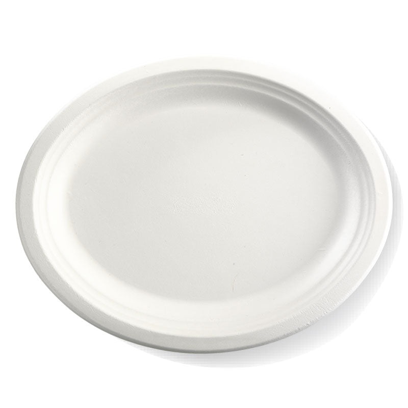 32x25cm (12.5x10") oval plate - white - Carton of 500 units