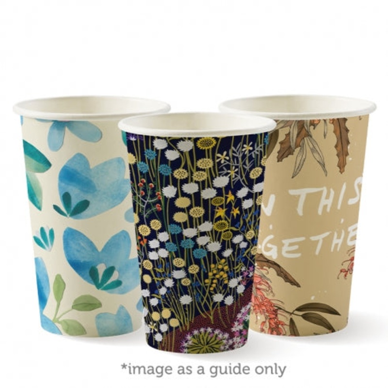350ml (12oz) (80mm) cup (fits small lids) - art series - Carton of 1000 units
