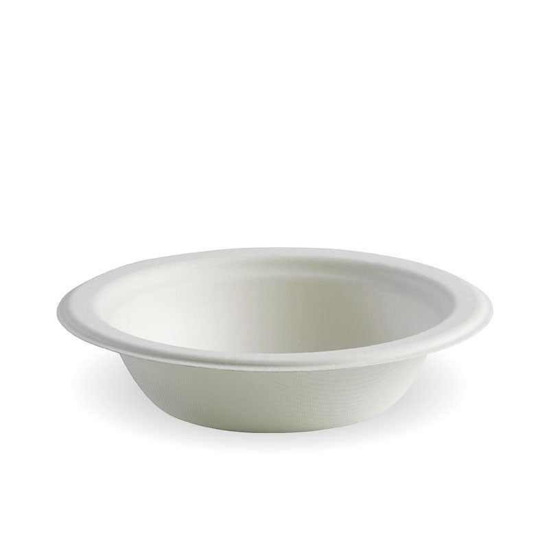 390ml (12oz) Bio-bowl - White - Carton of 1000 units
