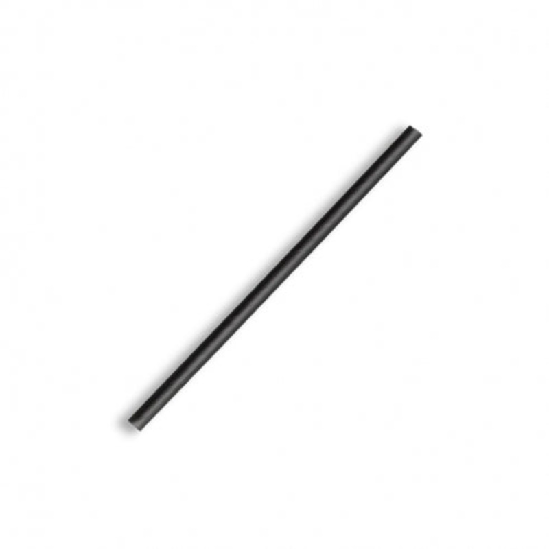 4.5x120mm cocktail paper straw - black - Carton of 2500 units