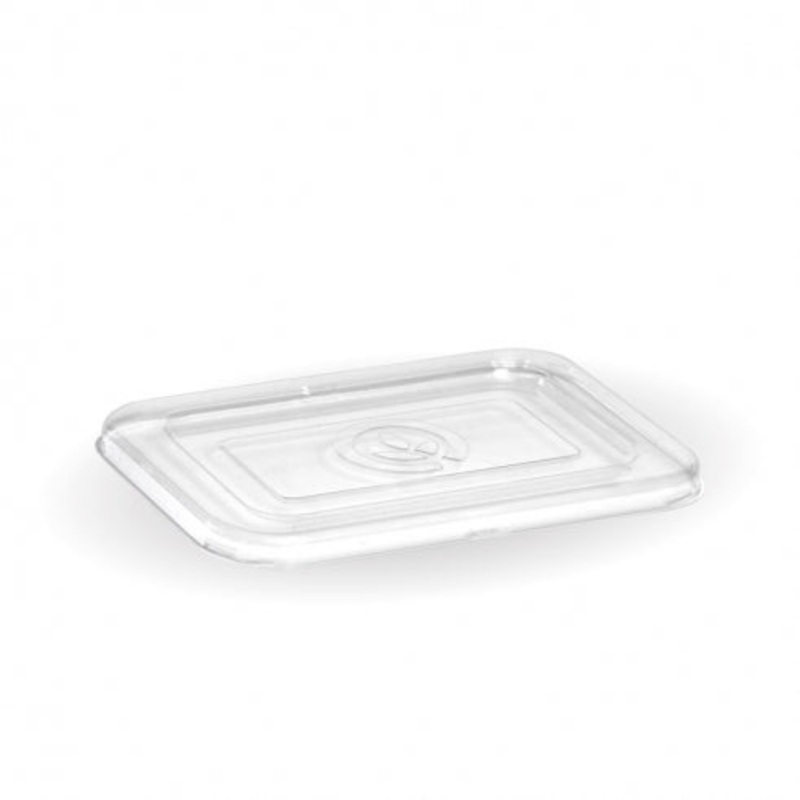 500 and 600ml base RPET lid - Clear - Carton of 500 units