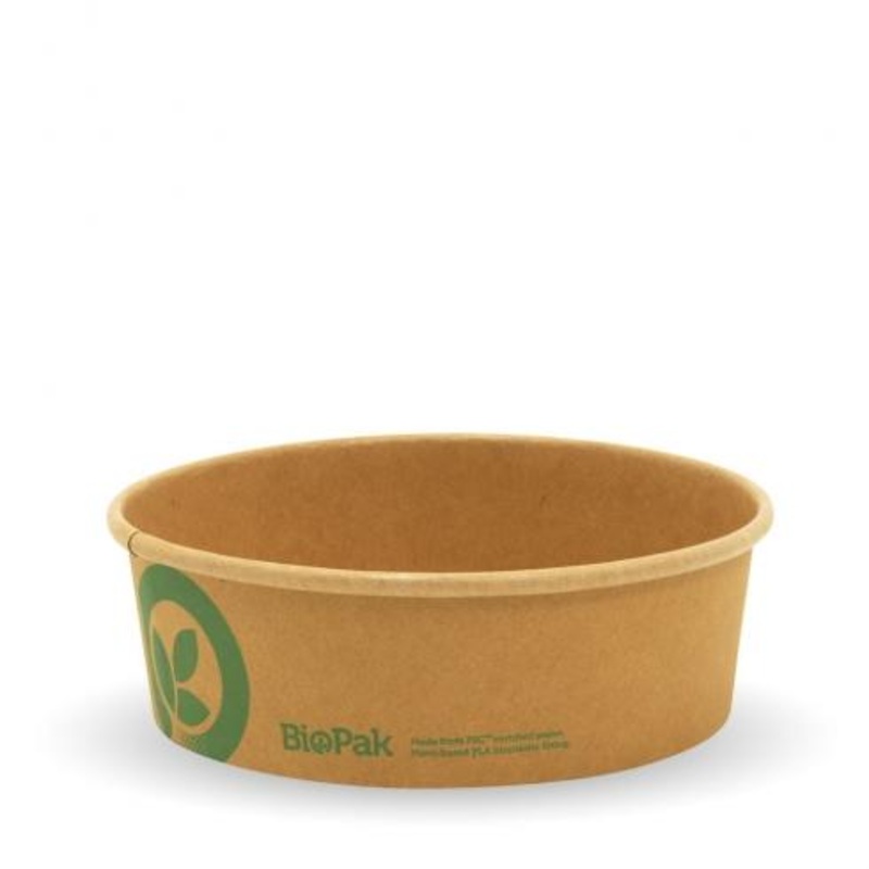 500ml Small Bio-Bowl - Kraft - Carton of 400 units