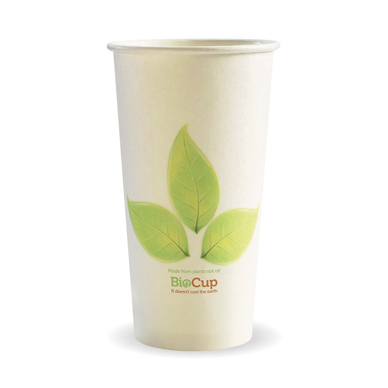 595ml (20oz) cup (fits large lids) - leaf - Carton of 500 units